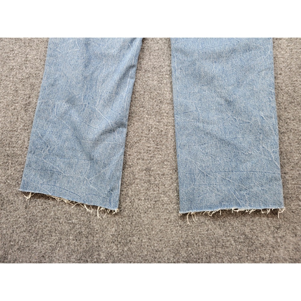 Blank NYC The Baxter Ribcage Straight Leg Jeans Embroidered Distressed Blue 24 - Picture 14 of 15